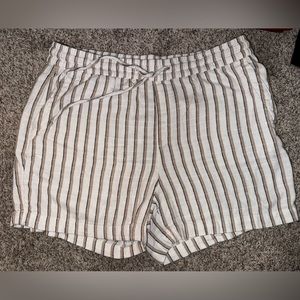 Old Navy High Rise Linen Blend Shorts Size Large